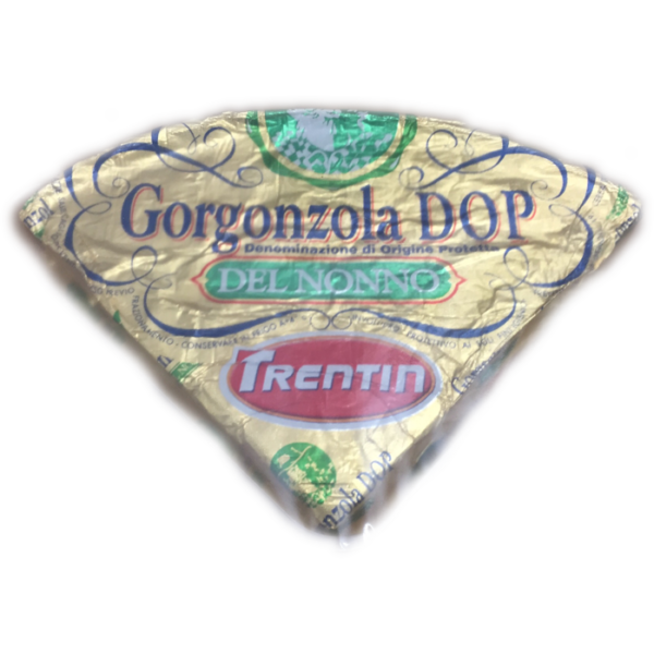 Latin's Gusto grossiste Rungis Paris Italie, Fromages, lait de vache, GORGONZOLA DOP PIQUANT 1/8 TRENTIN