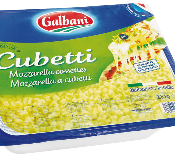 latin's gusto grossiste rungis paris Mozzarella Cubetti cossettes bac 2,5kgs galbani fromage italien vache